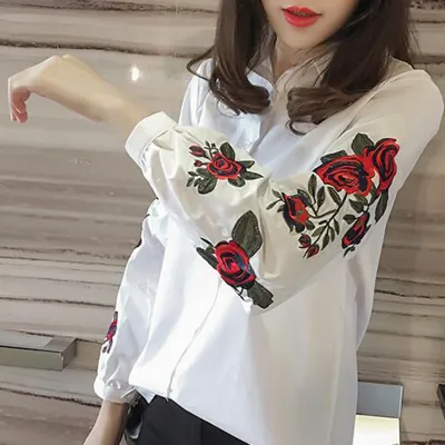 BOBOKATTER Womens White Vintage Sweet T Shirt With Cute Embroidery Short  Sleeve Casual Korean Fashion Top For Summer From Loveclothingfz3, $11.28