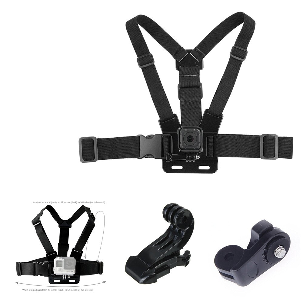 【VisioN Shop】Body Chest Strap for Gopro SJCAM Sony RX0 X3000 X1000 AS300 AS100 AS30 AS20 AS15 AZ1 mini POV Action Cam. 