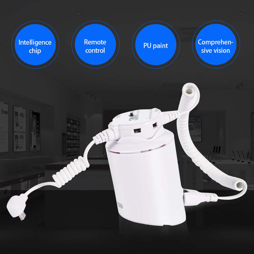 360° Rotation Cell Phone Anti-theft Display Devices Security Store Stand Charger. 