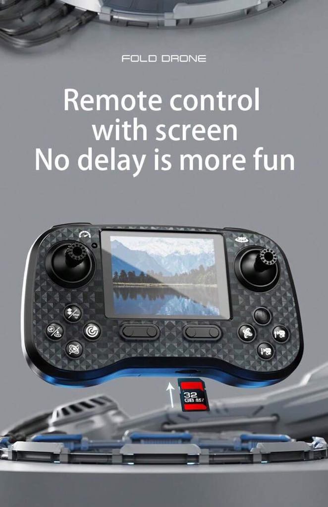 JS26H Display Screen Remote Control Long Battery Life HD Aerial Photography Drone, Brushless Motor Quadcopter, High Cost-Performance Beginner-Friendly Model. 