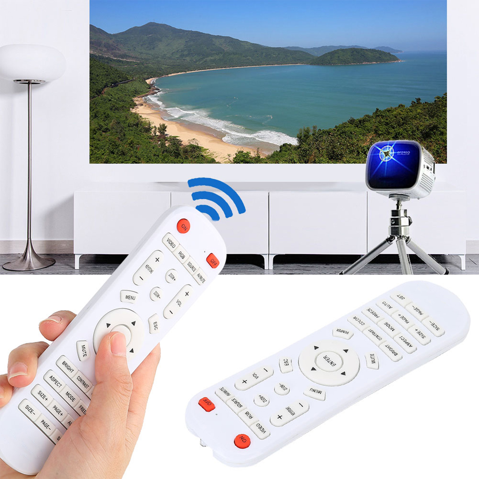 Universal Remote Control Controller Suitable for Projector Support 10m Distance