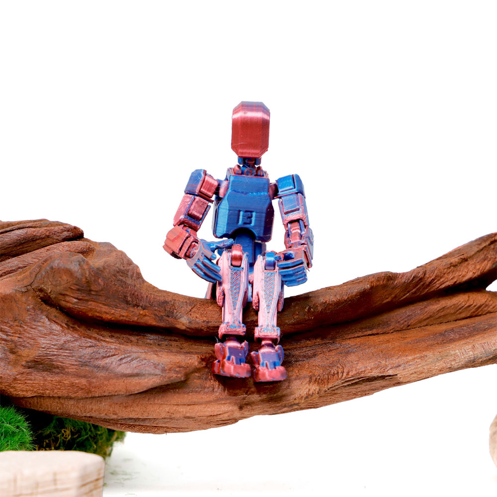 MoupBoi 3D Printed Action Figure Titan 13 Action Figure Articulate Movable Dummy Doll Diy Assembly Toy for Stop Motion Animation Dummy. 