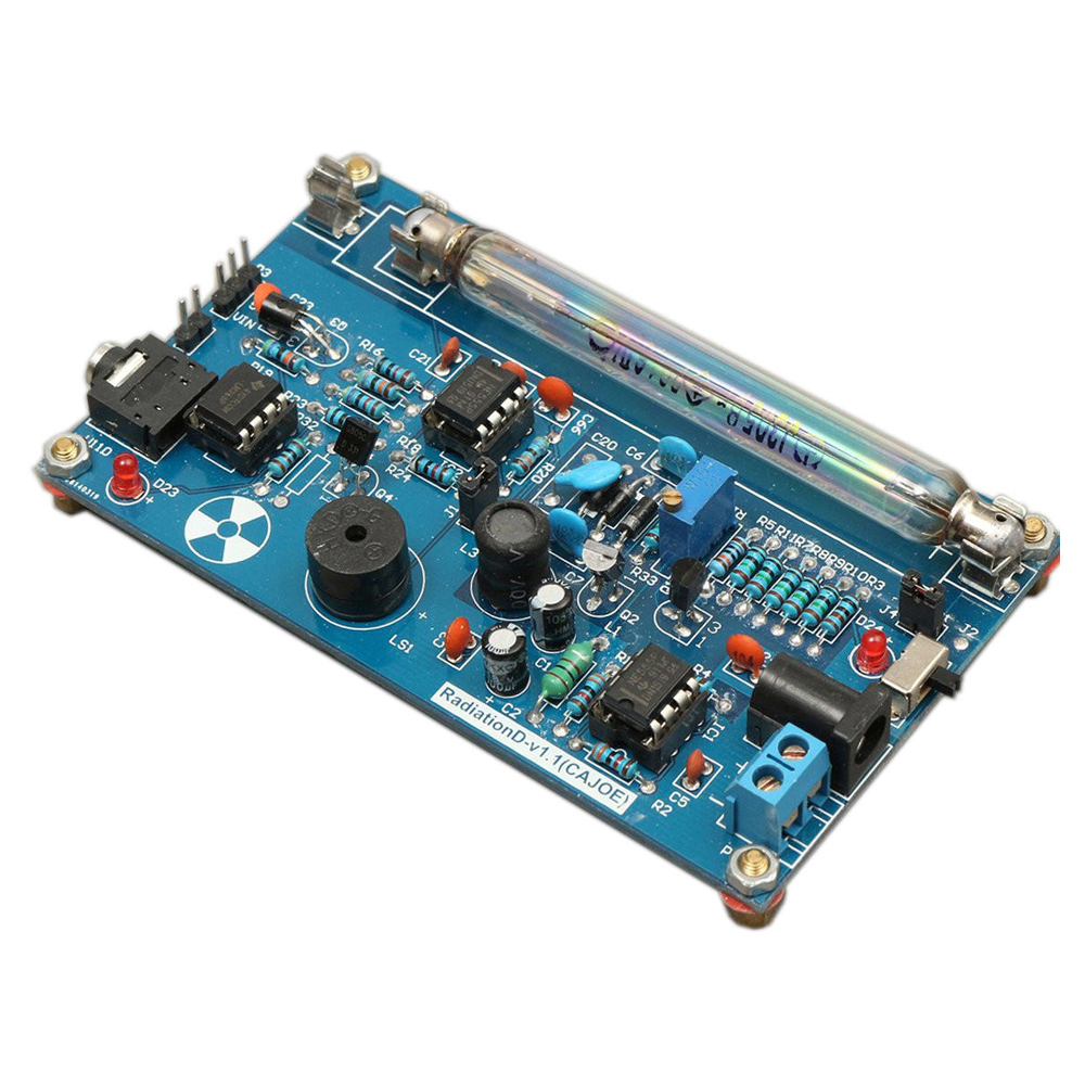 Assembled DIY Geiger Counter Kit DIY Nuclear Radiation Detector Arduino Compatible GM Tube Beta Gamma Ray. 