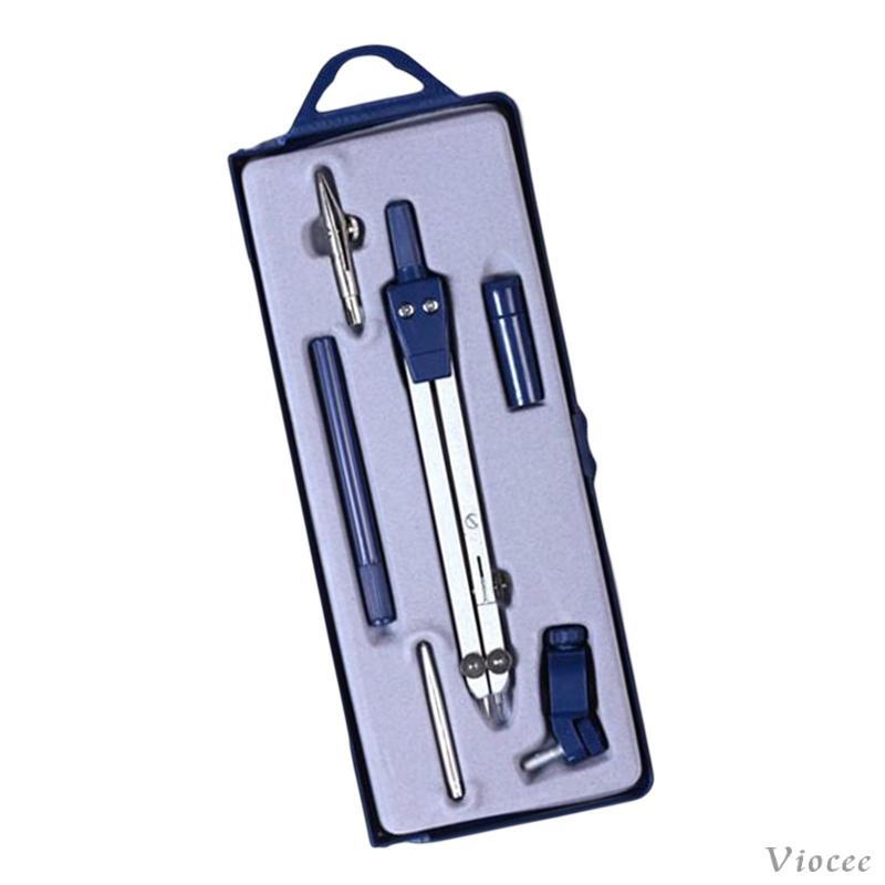 [12] 7Pcs/Set Professional Metal Compass with Wheel and Lock for Geometry, Drafting, Math, Drawing. 