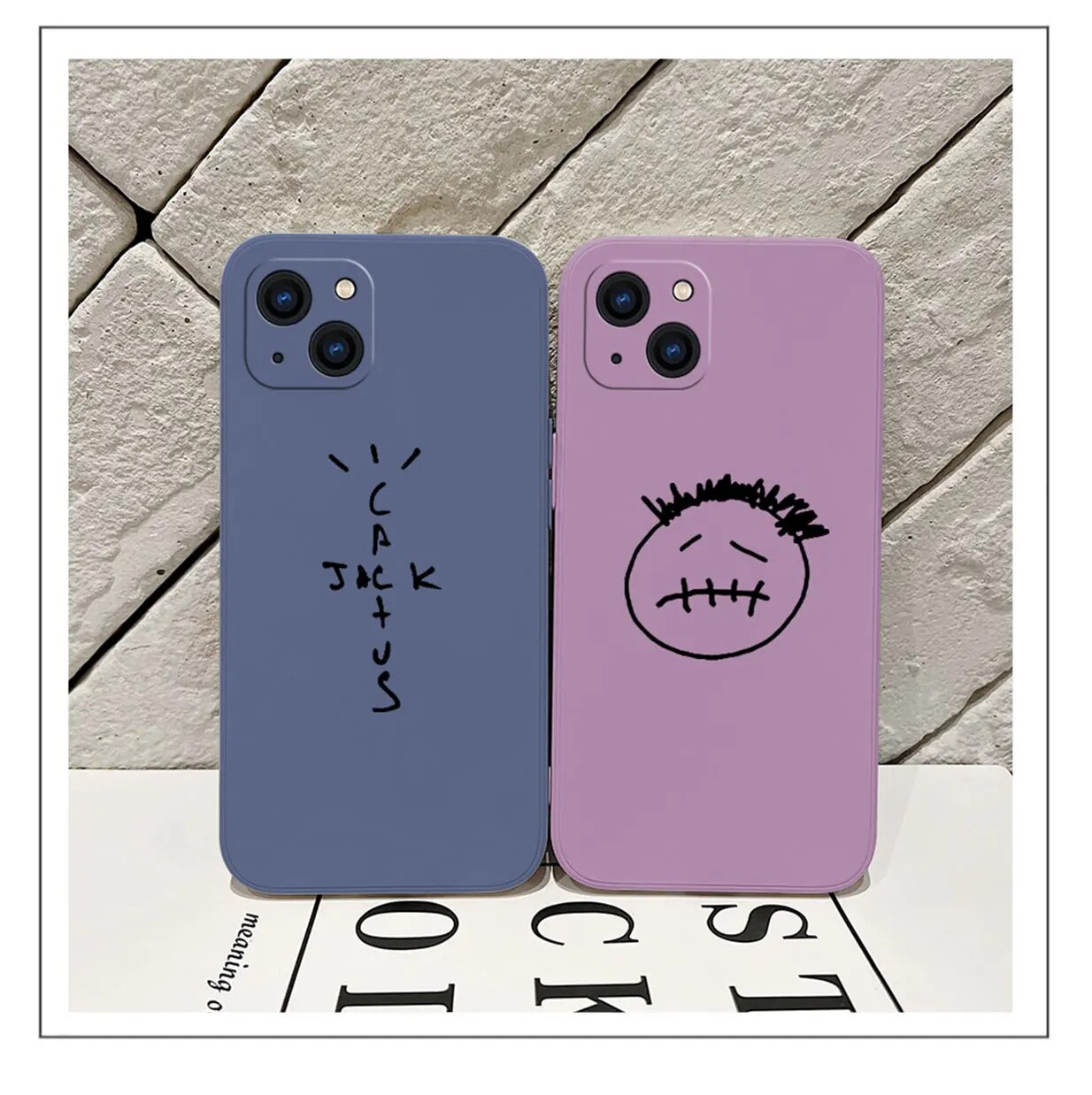 Luxury Travis Scott Cactus Jack Phone Case For iPhone 15 14 13 12 11 Pro Mini X XR XS MAX SE20 8 7 Plus Cases with Hand Strap. 