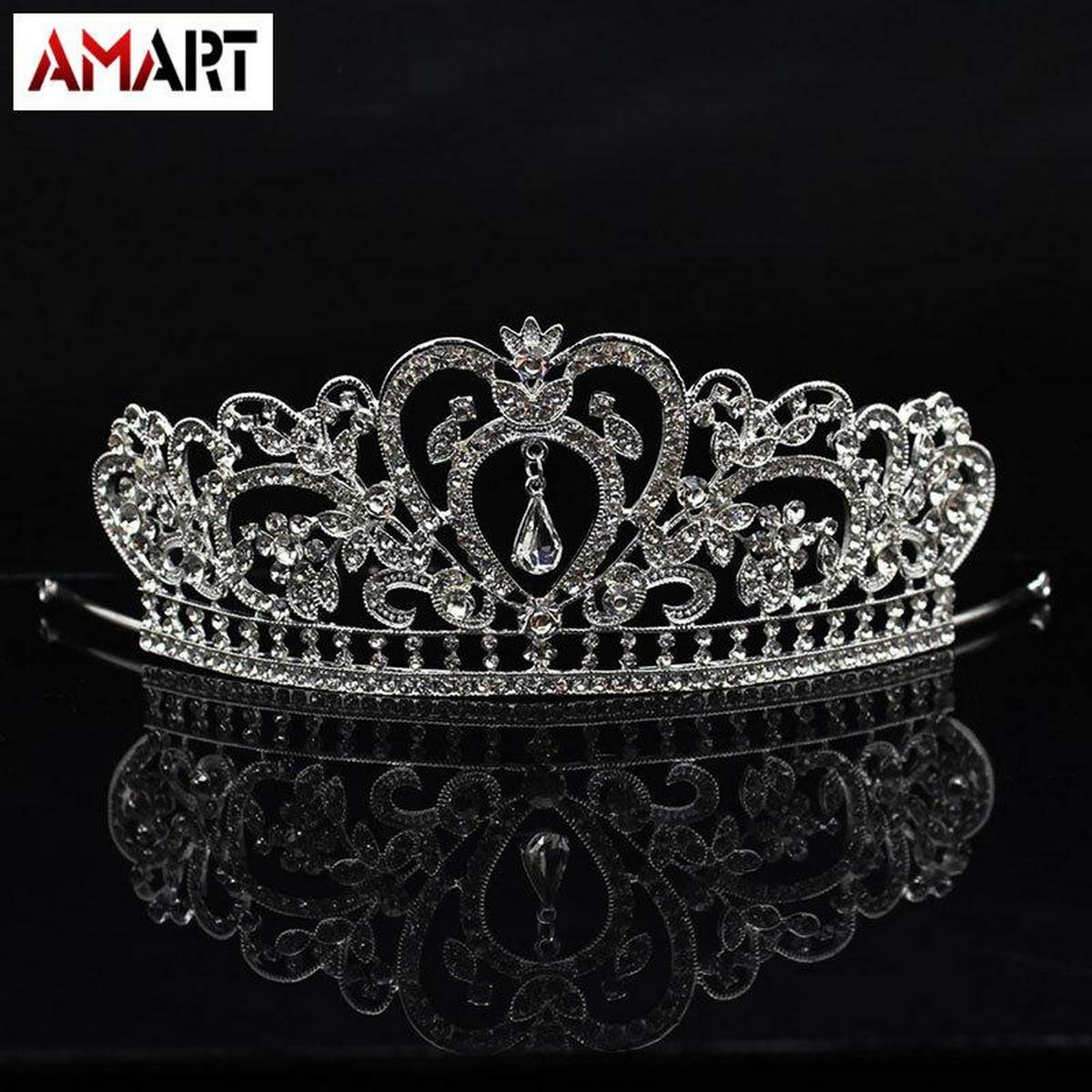 5x Crystal Crown Headwear Bridal Wedding Hair Accessories Bride Tiaras Princess 