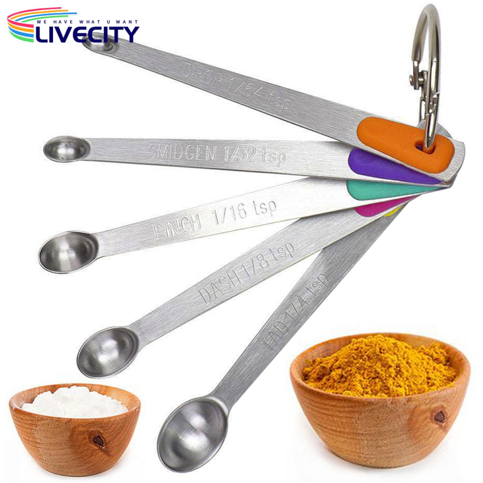 Stainless Steel Measuring Spoons Space-saving Measuring Spoons. 
