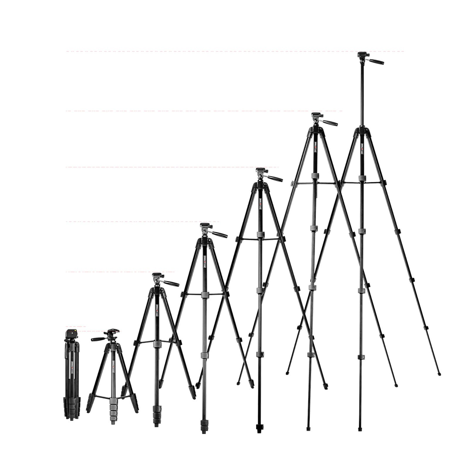 KINGJOY VT-688 675-inch Tripod Stand Desktop Tripod Stand - black. 