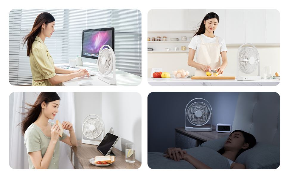 JISULIFE FA27 Portable Multi-functional Cooling Fan (8000mAh Battery). 