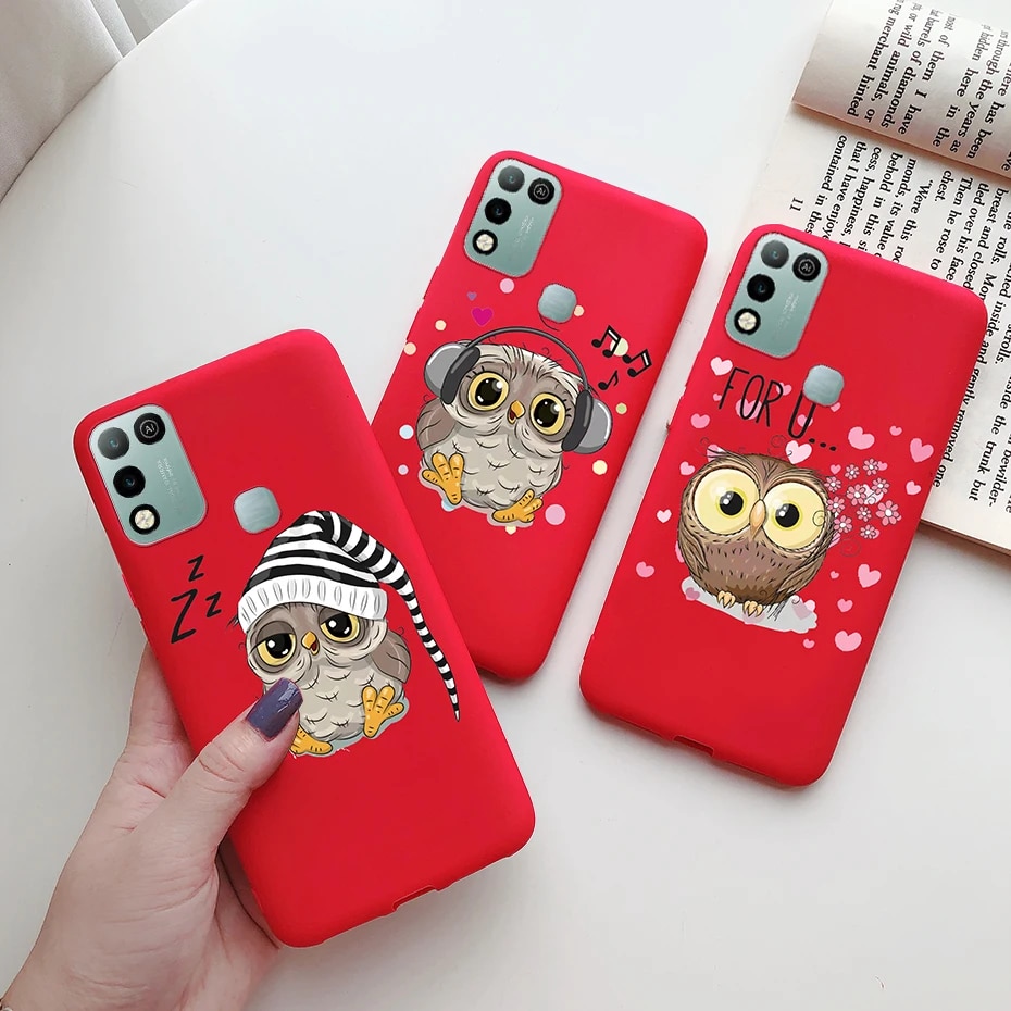 For Infinix Hot 11 Play Case Soft Silicone Cute Cartoon Painted Phone Case For Infinix Hot 11 Play Hot11 Play Back Cover Fundas. 