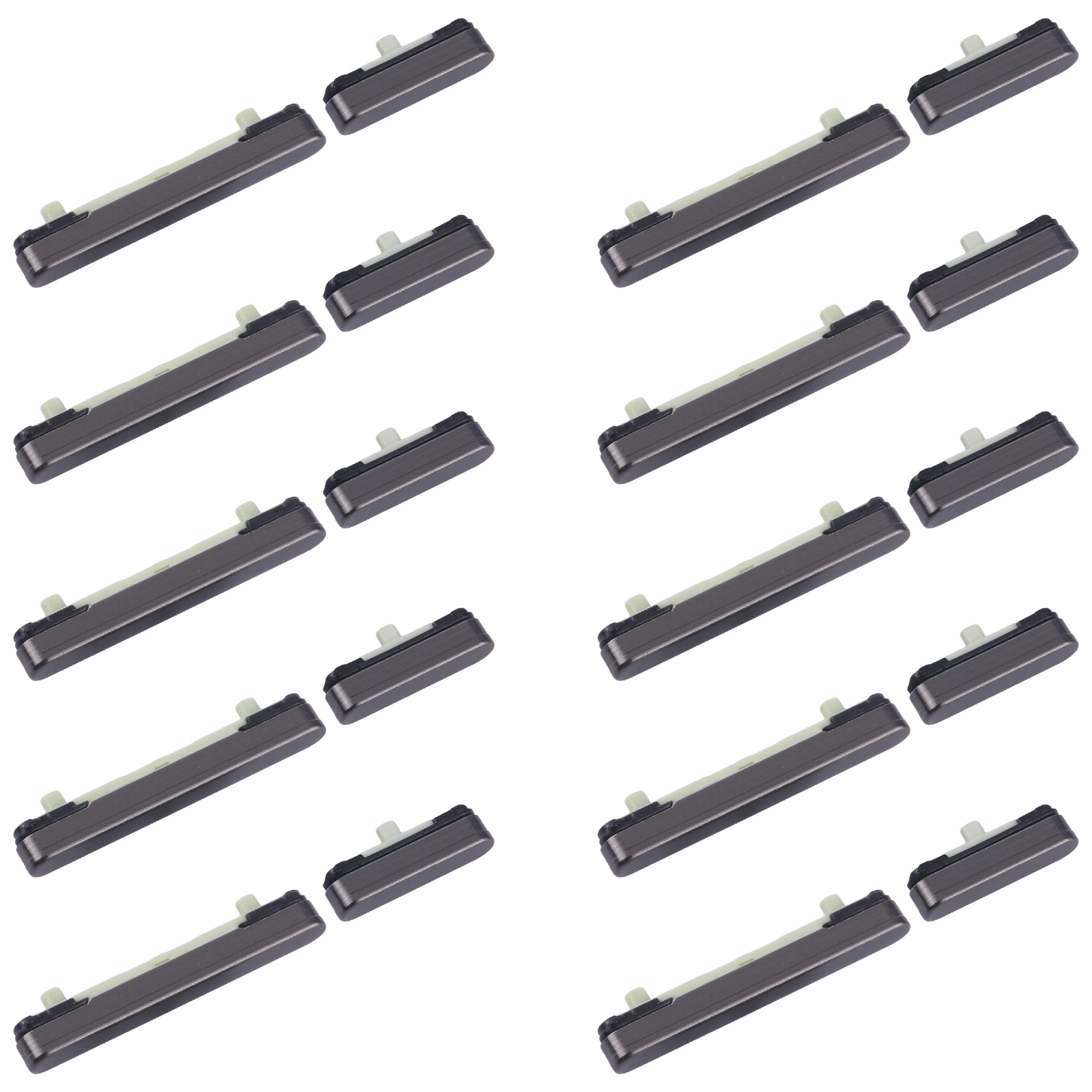 For Samsung Galaxy S24 Ultra SM-S928B 10pcs Power Button and Volume Control Button (Black)