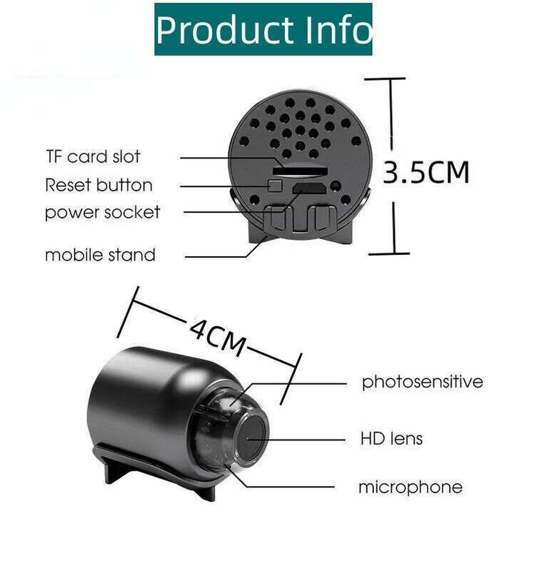 KEBIDU Mini Camera 1080P High Definition WIFI Surveillance Security Night Vision Motion Detect Camcorder Baby Monitor Wireless. 