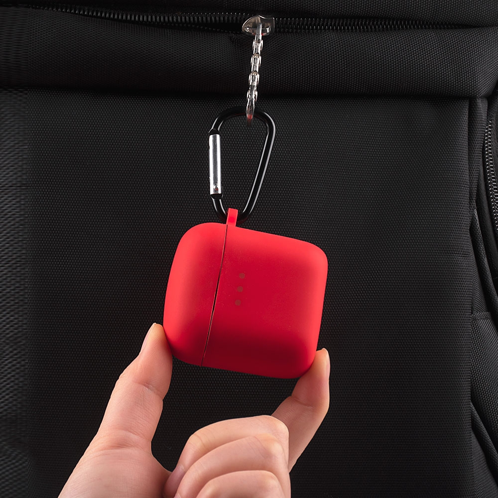 For Boat Airdopes 131 Silicone Earphone Protective Case with Hook. 