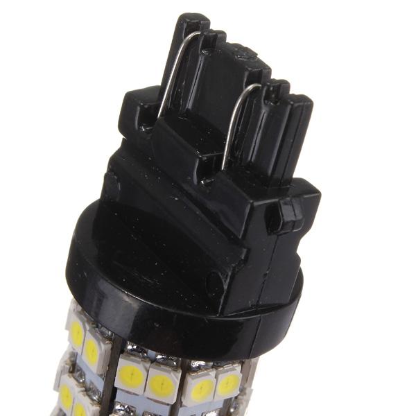 5PCS Xenon White Furniture 3157 60-SMD LED Tail Brake Stop Light bulbs - gold. 