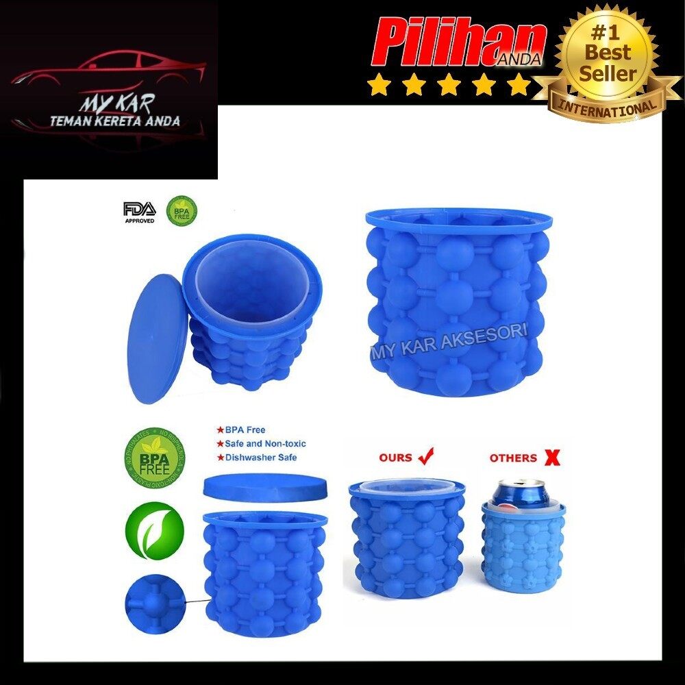 EXTRA LARGE Magic Ice Cube Maker Genie Tray Molds Saving Ice Bucket Saving Space Cold Drink Home Tool. 
