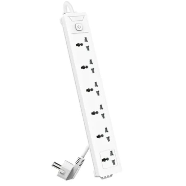 Deli ET405 2 Pin 3 Meter 6 Port Power Strip