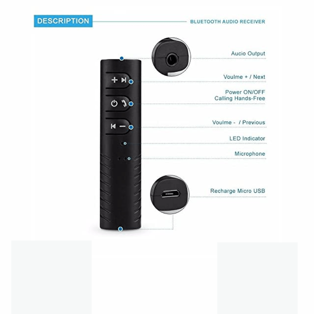 BT450 Wireless Bluetooth Audio Music Receiver Adapter , Car blutooth. 