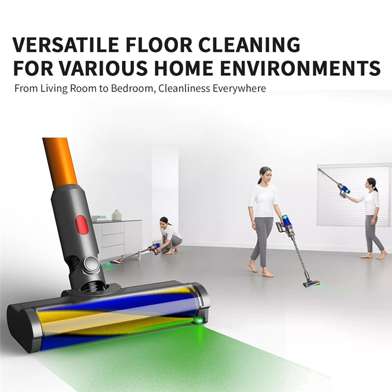For V7 V8 V10 V11 V15 Vacuum Head Cleaners with Dust Detector Light, Soft Roller Cleaner Head Parts Accessories
