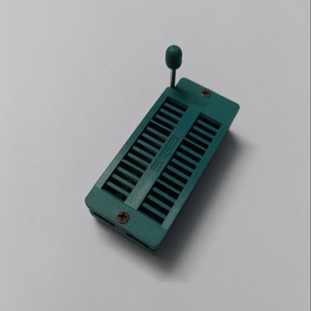 WIDE 28 Pin Wide IC Universal ZIF Socket 28Pin Leads DIP 28 Pins 2.54mm Pitch IC Chip ZIF Sockets Adaptor For Electric Fittings Universal IC Test And Program Leads. 
