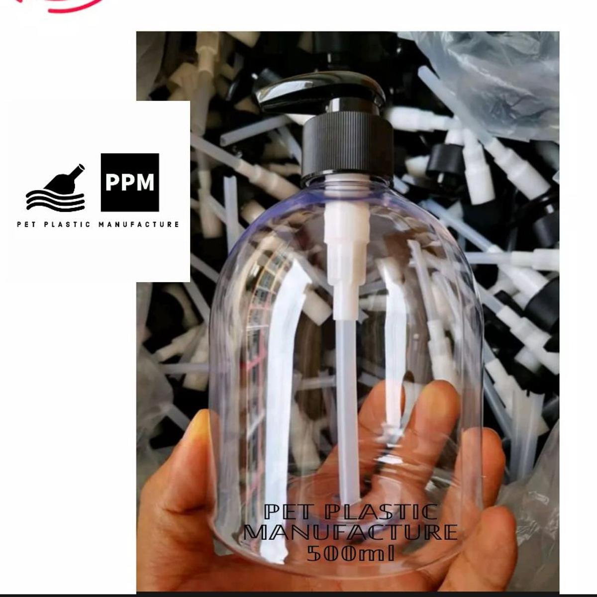Pump Bottle 500Ml Black Handwash Pump Bottle Empty Pump Bottle Plastic Pump Bottle  Liquid Pump Bottle