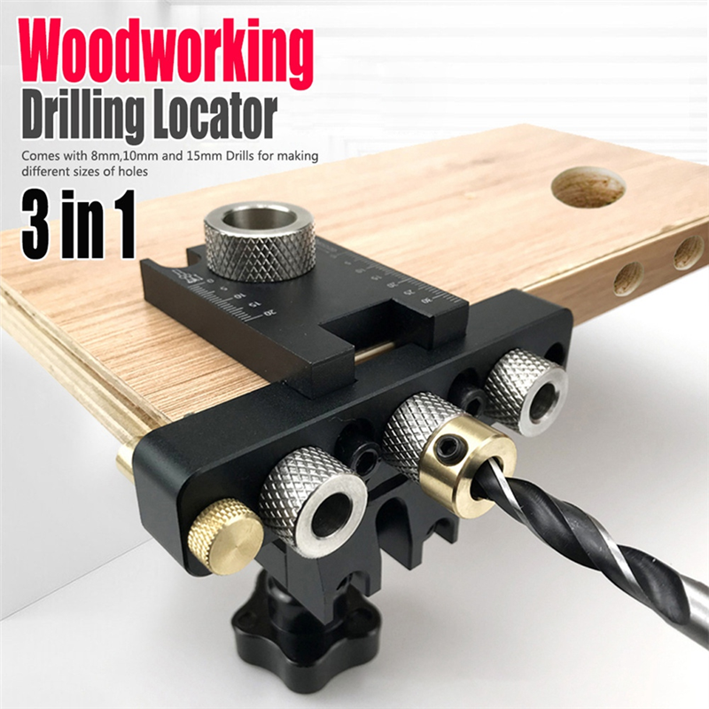 Adjustable Doweling Jig Puncher Tools Best Dowel Jig 8MM 10MM Bushes Drilling Guide Locator. 