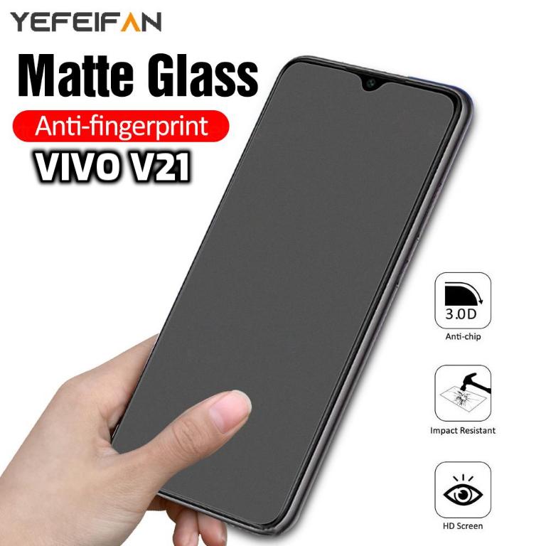Vivo V21 Premium Anti-Fingerprint Matte Front Screen Protector Tempered Glass