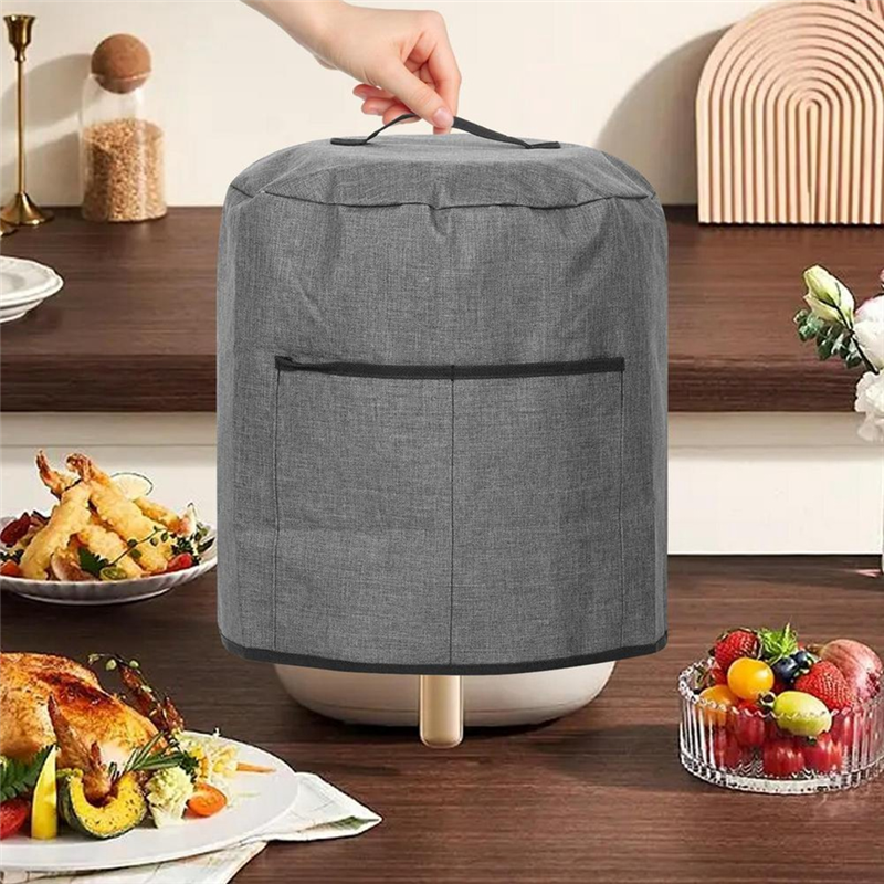 Air Fryer Cover Dust Cover for Air Fryer Kitchen Appliance Covers Portable Air Fryer Replacement Parts with 2 Handles