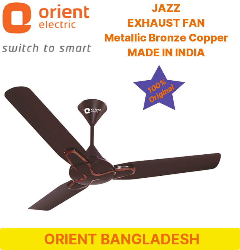 ORIENT JAZZ  (Bronze Copper)  56" CEILING FAN  FAN. 