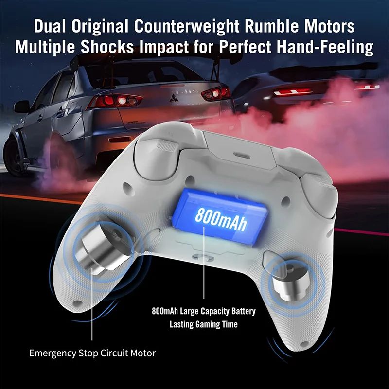 Flydigi Direwolf 2 Wireless/Wired Gaming Controller Bluetooth Hall Lineness Function Controller for Windows PC Nintendo Switch. 