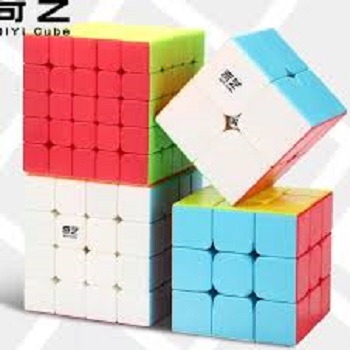 Rubiks Cube Combo Set of 2x2 3x3 4x4 5X5 high Speed stickerless Magic Cube. 