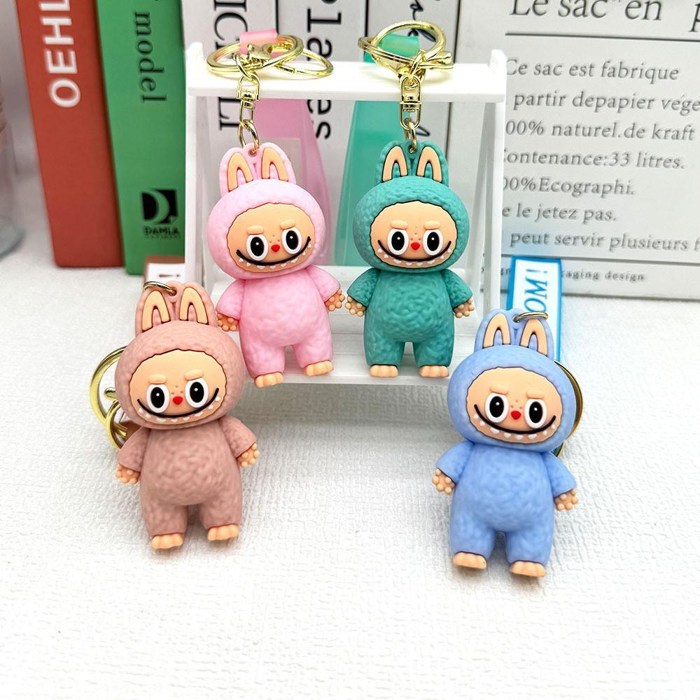 SF Labubu Labub Sheep Keychain Cute Cartoon Doll Macaron Blind Box Pendant Keychain