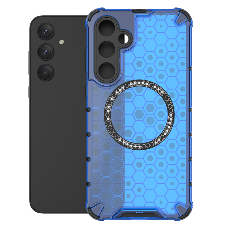 For Samsung Galaxy A35 5G Case Honeycomb MagSafe Shockproof Camera Protection Back Cover Galaxy A35 5G casing. 
