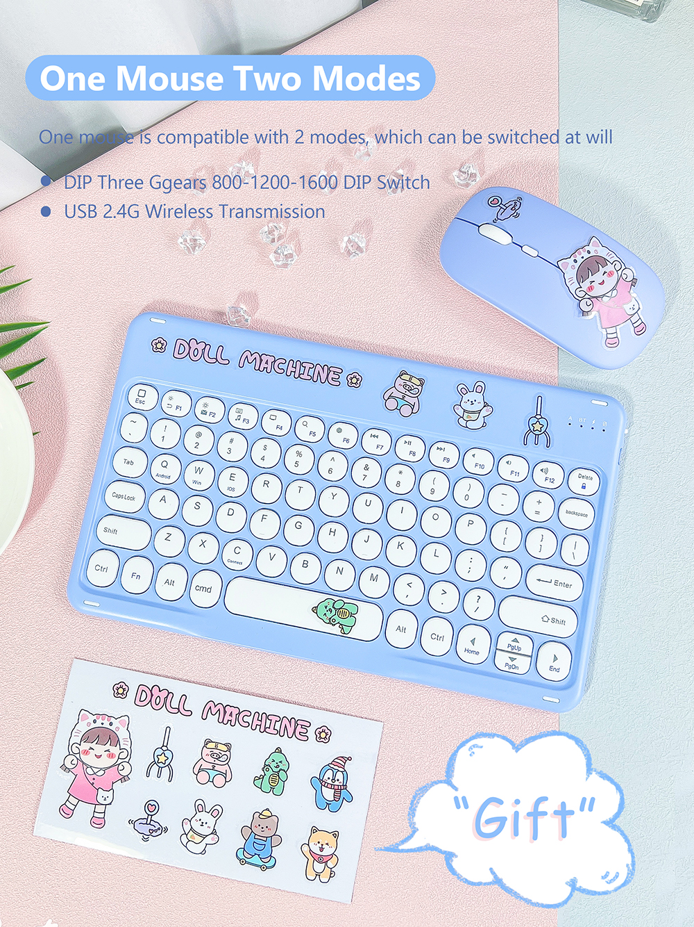 Magic keyboard Wireless Mouse For iPad Pro 11 Case M4 2024 M2 iPad Air 4 case Air 5 10.2 9th Generation case bluetooth keyboard. 