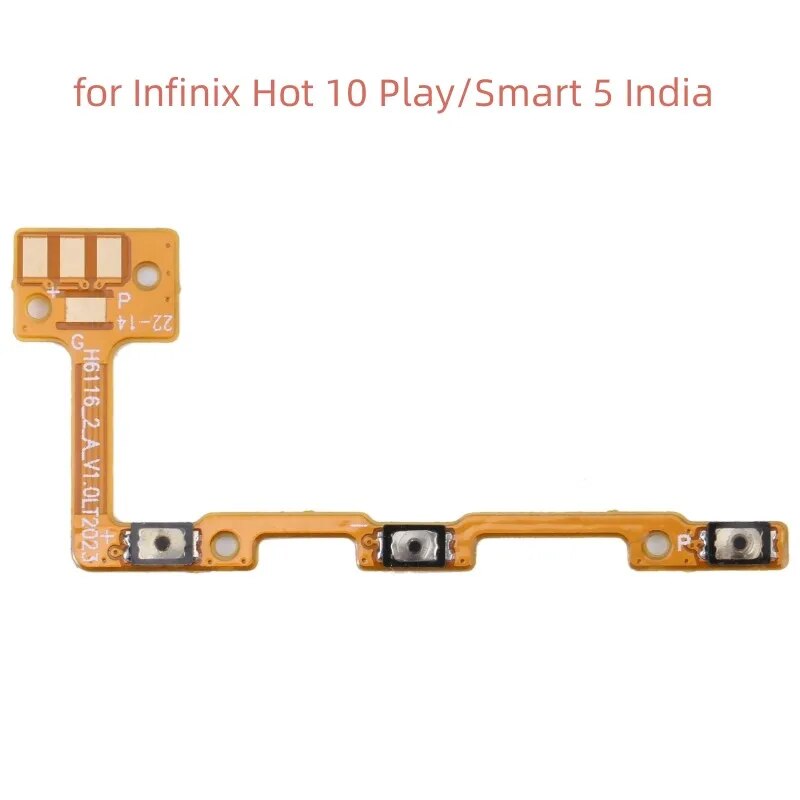 OEM Power Volume Button Flex Cable for Infinix Hot 10s /10s NFC / Smart 5 Pro / Hot 10 Play/Smart 5 India / Note 10 Pro/NFC. 
