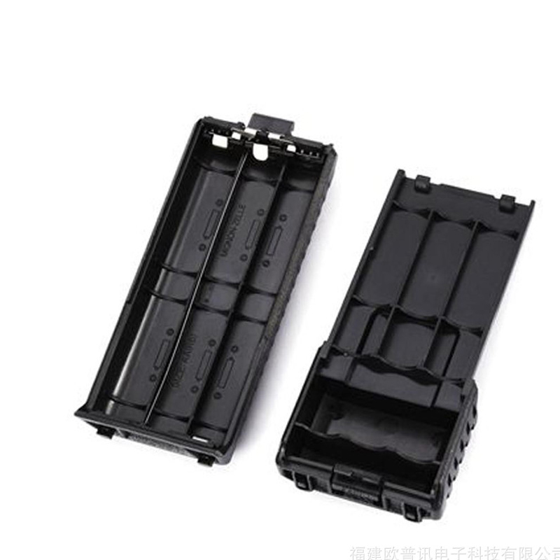 5R Battery Case for Walkie Talkie BaoFeng UV5R BF UV 5R Extended 6*AA Shell Pack Black for UV5RE 5RA TYT TH-F8 UVF9 Battery Box. 