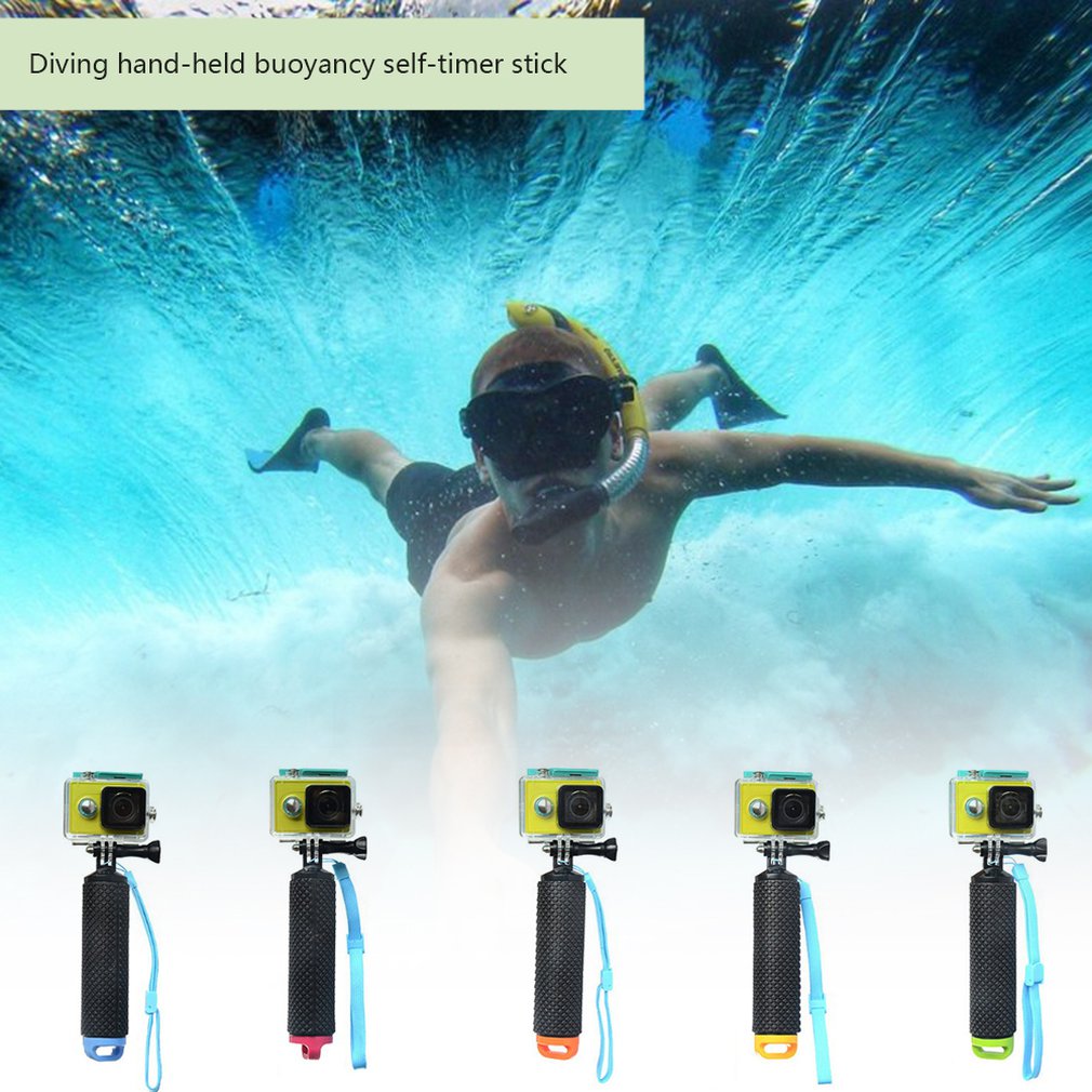 【Funny Bunny Toy Store】Camera Float Sponge Handle Monopond Mount Stick Blue. 