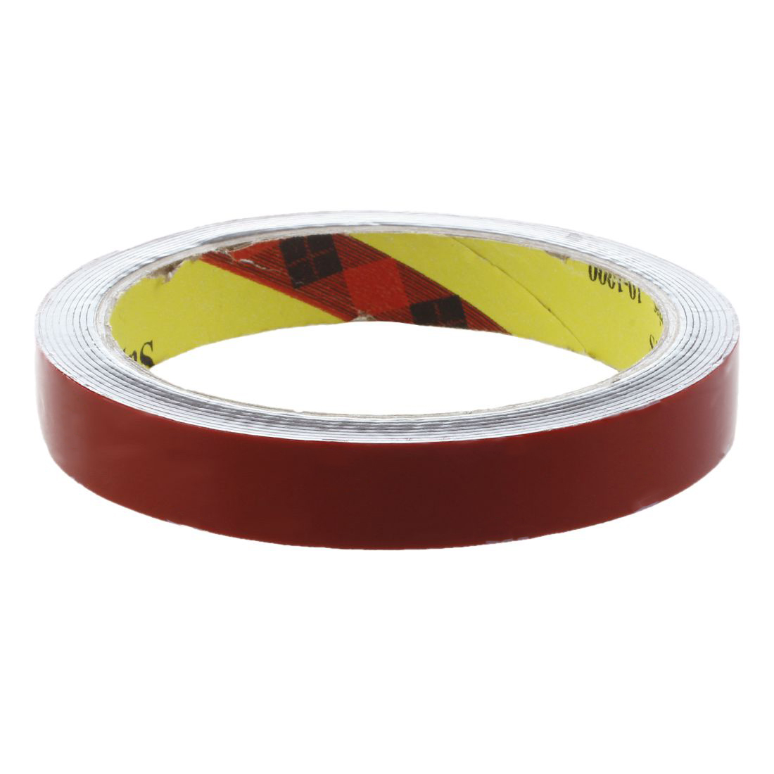 Tape , 2 Pcs 3M Length 10mm and 15mm Strong Permanent Double Sided Super Sticky Foam Tape Roll for Vehicle Car Red. 