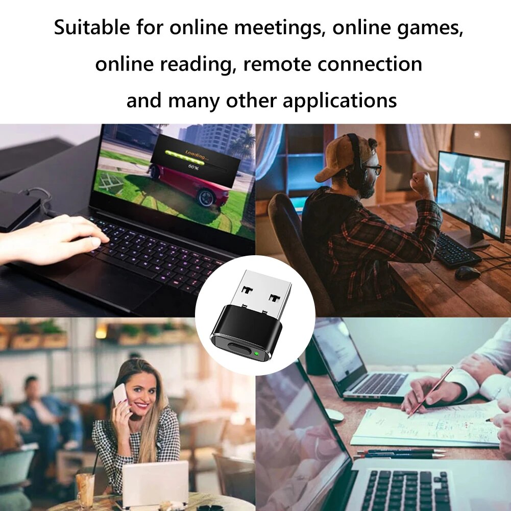 Mini Automatic Mouse Jiggler Mover Undetectable USB Automatic Move Cursor Shaker Plug and Play Keeps Awake for Laptop Desktop. 