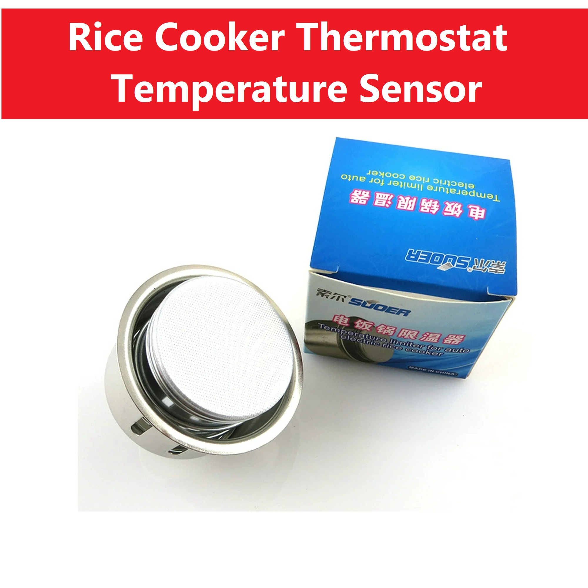 Rice Cooker Thermostat Magnetic Center Thermostat Limiter Sensor Temperature Controllers For Auto Electric Rice Cooker Top One Magnetic Steel Electric Rice Cooker Round Thermostat Sensor Tools