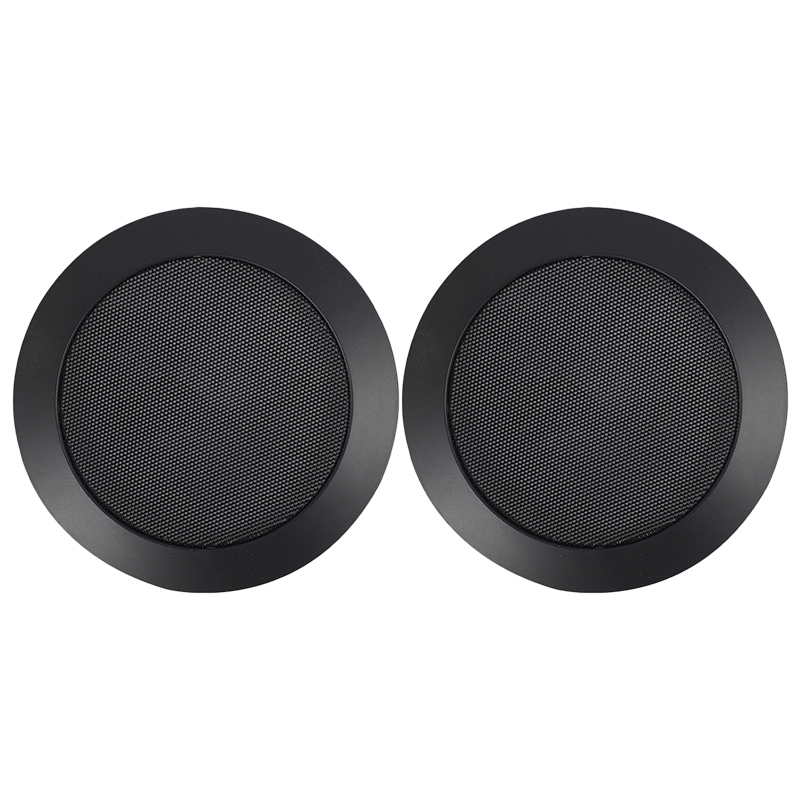 Ceiling Speaker Grille, 4-Inch Ceiling Embedded Audio Speaker Grille(Black)