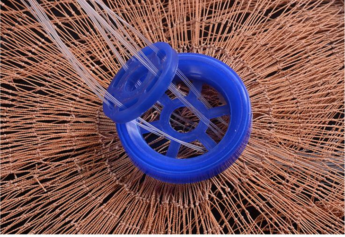 Finefish Hand Throw Fishing Nets With Ring USA Cast Net Strong Line Small Mesh Steel Sinker Catch Fish Net Hunting Network. 