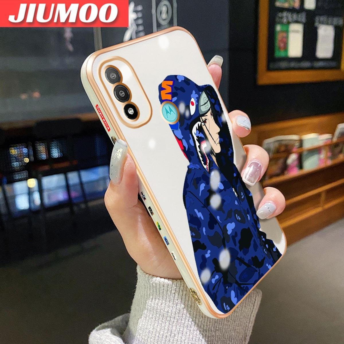 JIUMOO For MOTOROLA E20 Case Fashion Tide Boy Nasa New Design Phone Cases Pattern Silicone Casing Full Back Cover Camera Shockproof Protection Softcase