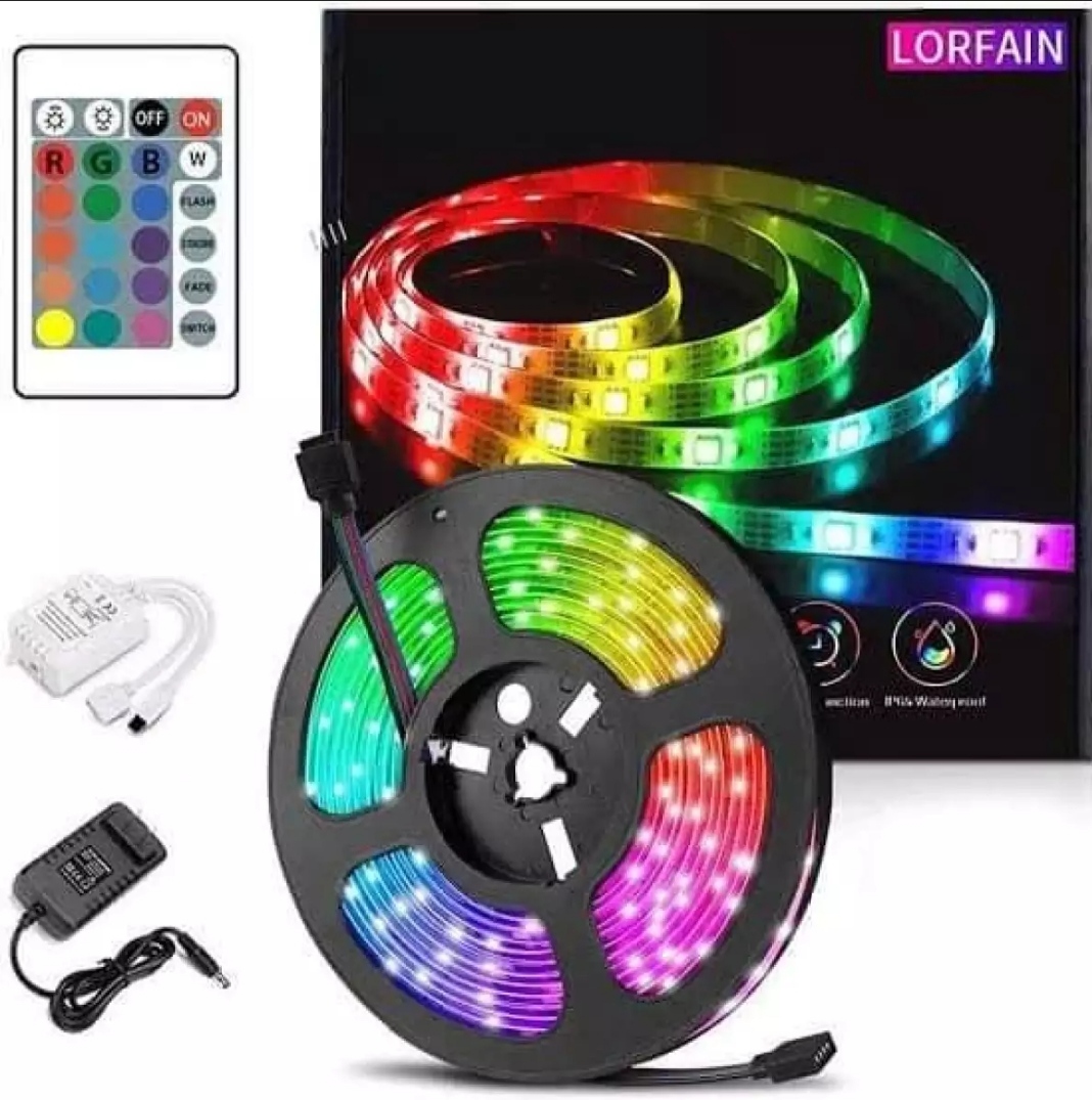 RGB LED Strip Light 16 Colors 16 Feet Led Strip Light Color Changing Mood Lighting Remote Control. 