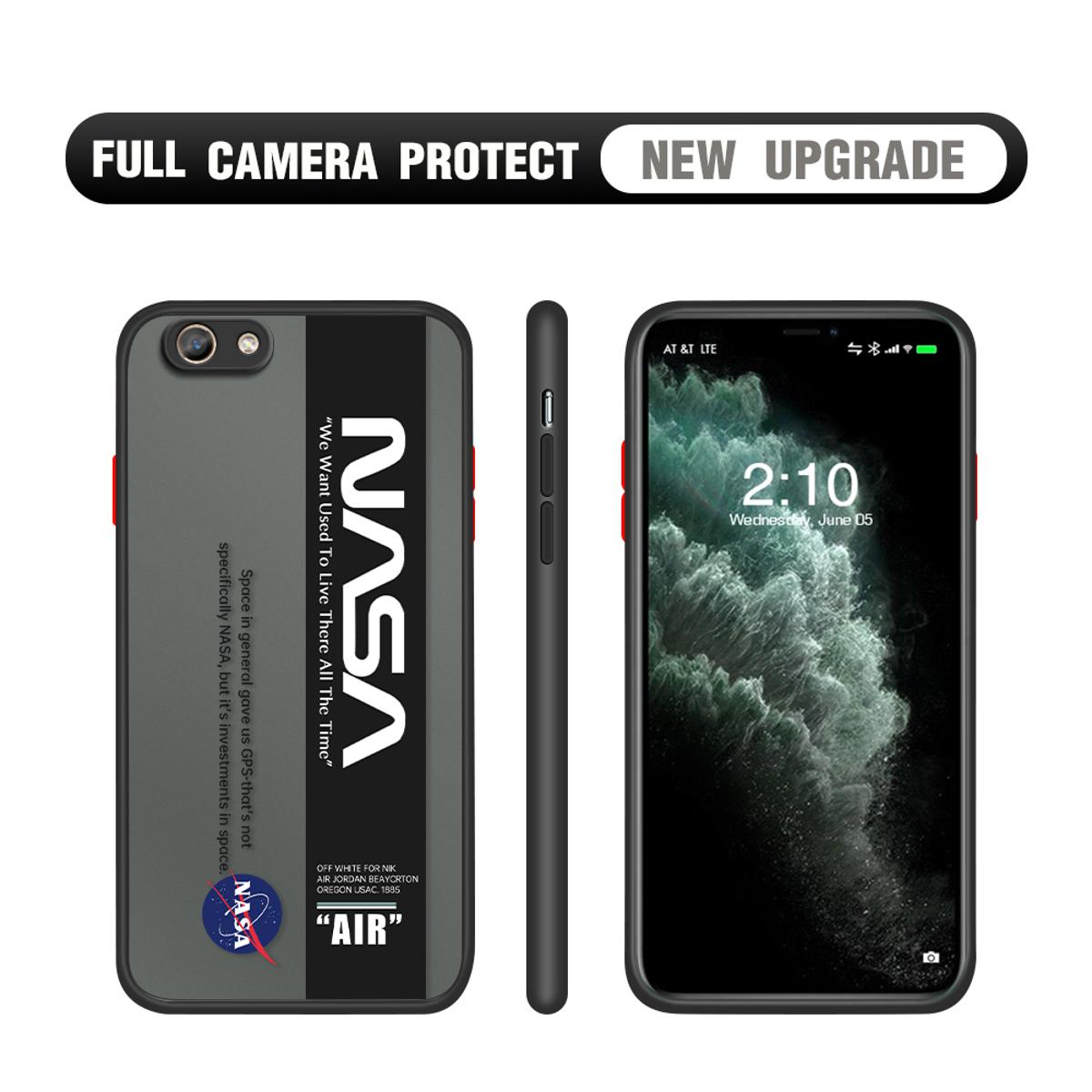Hontinga for OPPO F1S Case Astronaut Space Logo Cases Edge Frosted Transparent Phone Cover