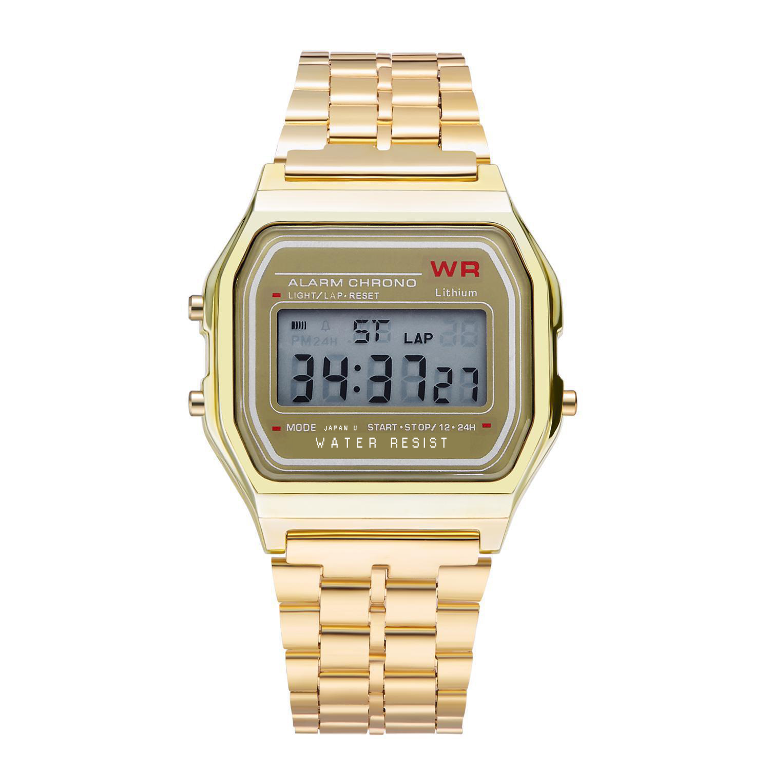New Fashion Classic Square Electronic Watch Same Style for Men and Women Couple Electronic Watch