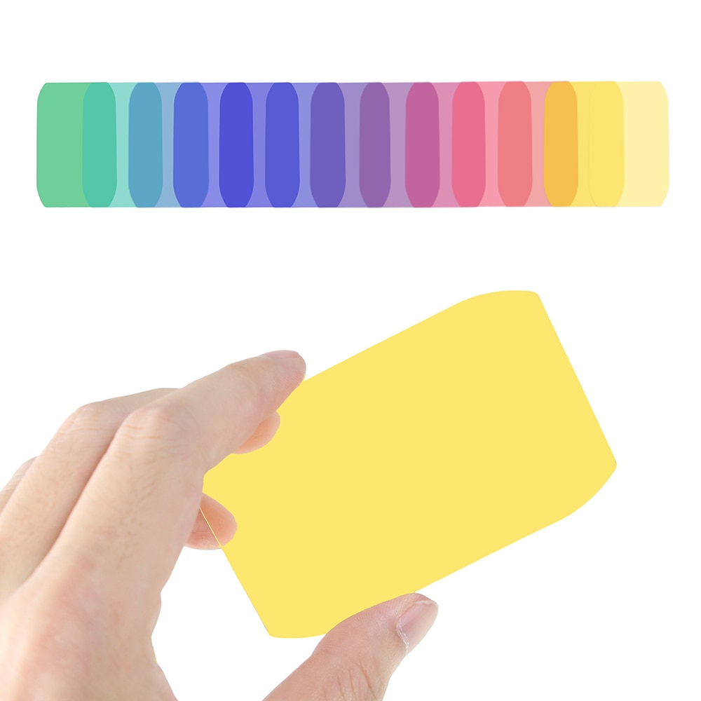 20 PCS Selens Camera Flash Gels Transparent Color Correction Balance Lighting Filter Kit For Photo Studio Camera Accessories. 