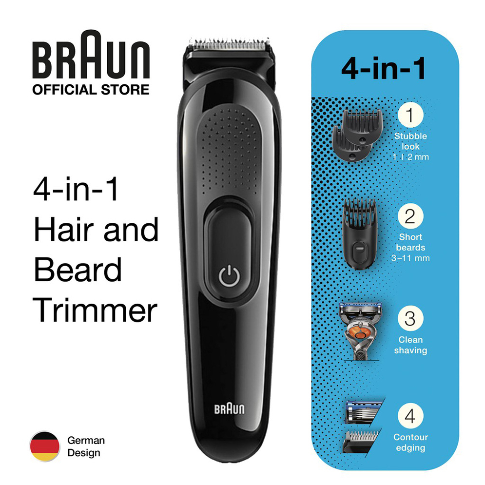 Braun SK3000 Styling Kit 4 in 1 Hair and Beard Trimmer for Men. 