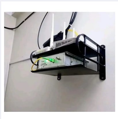 Router Storage Wifi Router Storage Box,Black Metal by Tamai shop. 