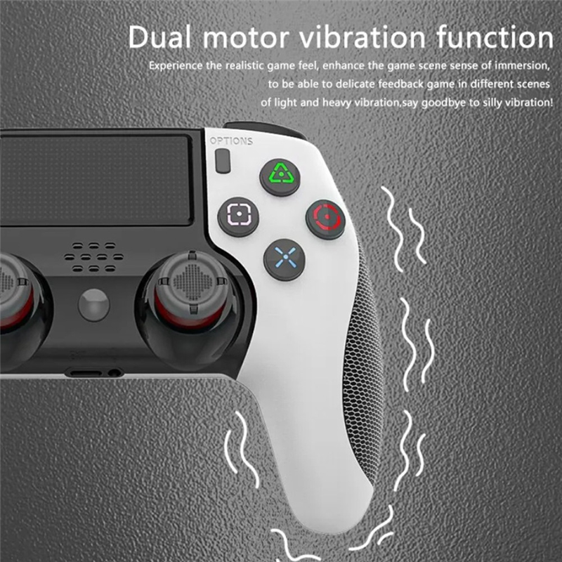 For Bluetooth Game Controller, Supports Console Series, Has Dual Motor Vibration and Six-Axis Sensing White Durable Easy to Use. 