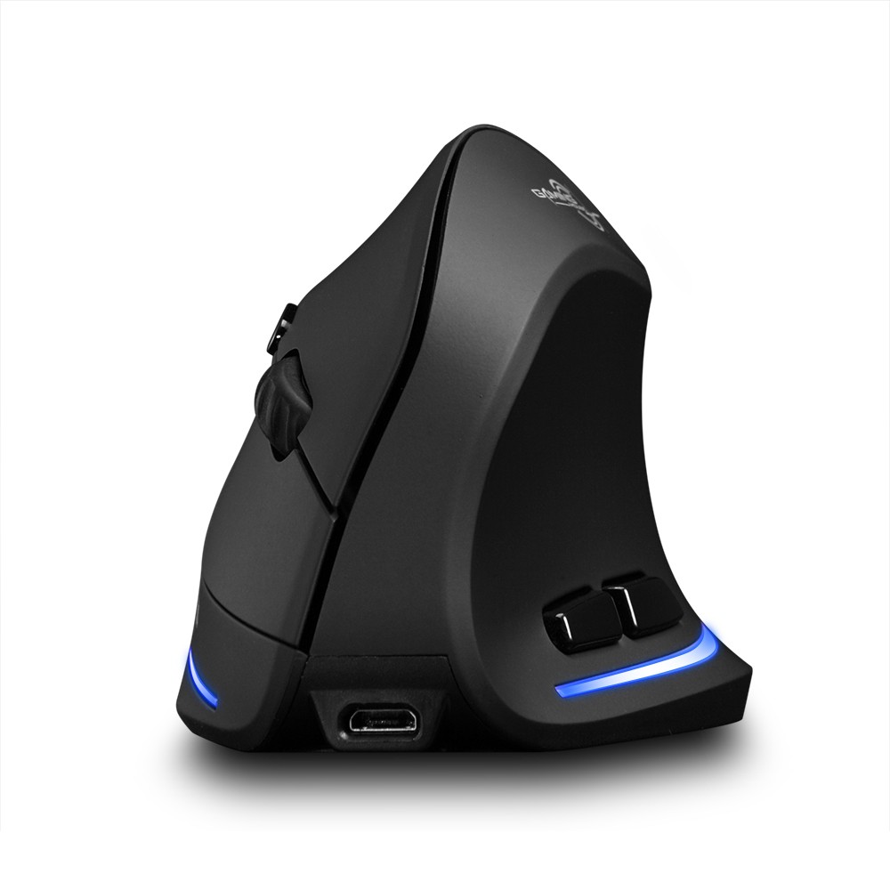 Zelotes F-35 Wireless Vertical Mouse Rechargeable 2400 DPI Optional - 01. 
